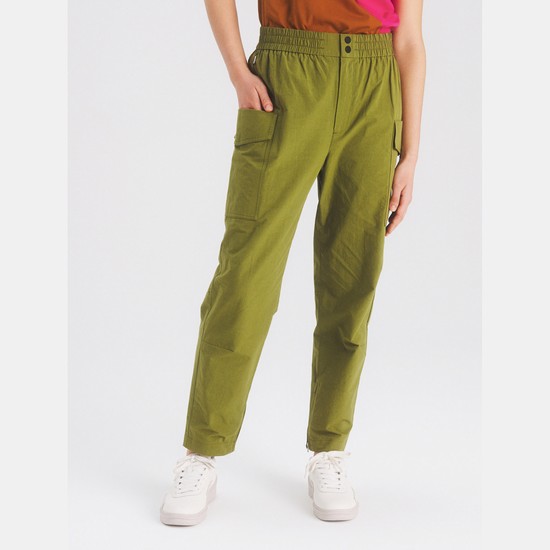 Aigle Cargo Pants Women Green ZA-70295